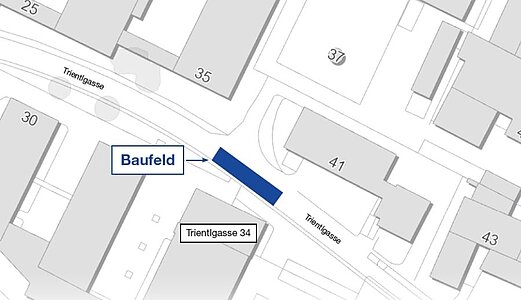 Baustellenplan Trientlgasse