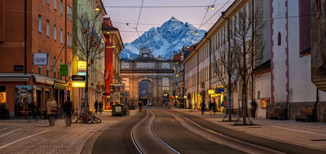 Innsbruck bei Nacht