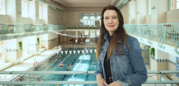 2023 hat Julia Springer (44) begonnen in der Verwaltung des IKB-Geschäftsbereichs Bäder zu arbeiten.