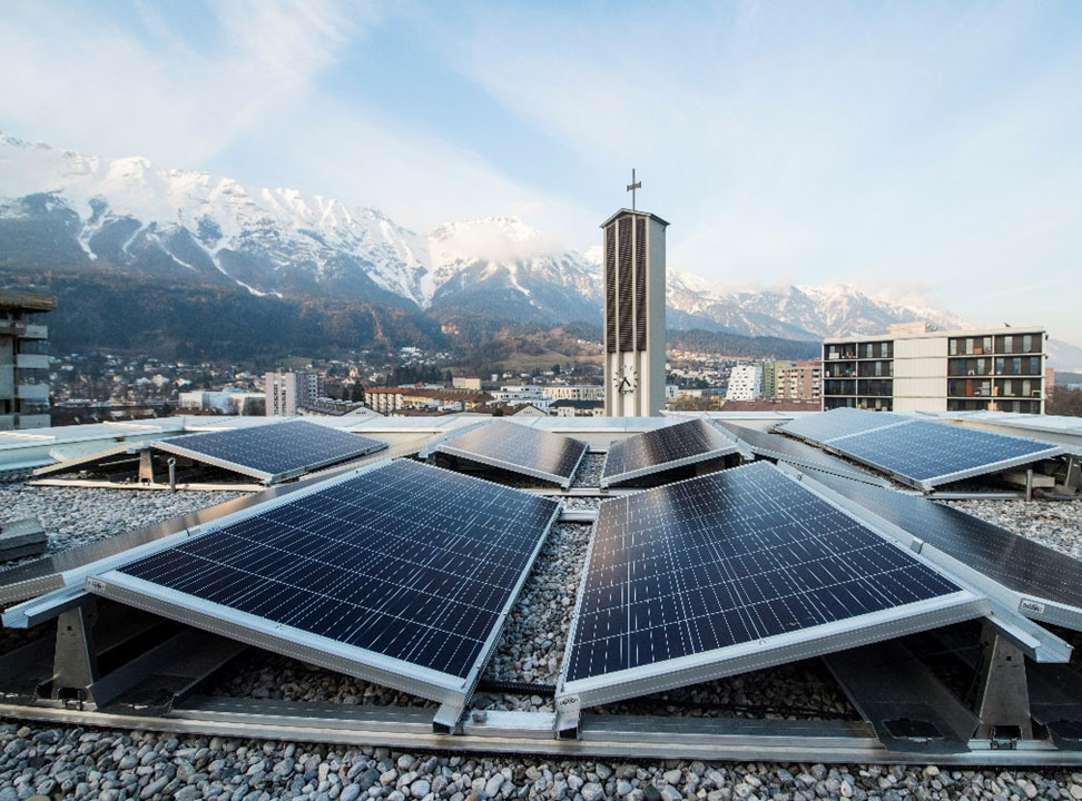 Photovoltaikanlage NHT – IN40 – Reichenauer Straße 62 / 64 / 66 (Innsbruck, 2018) – 1. Mieterstromanlage Österreichs