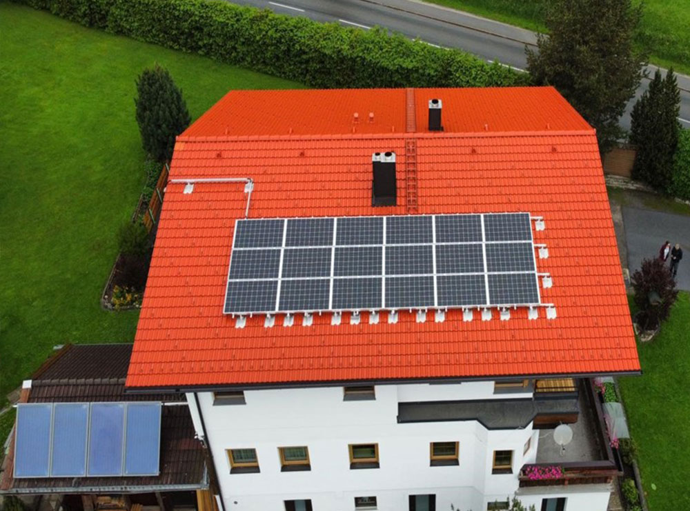 Photovoltaikanlage in Lermoos.