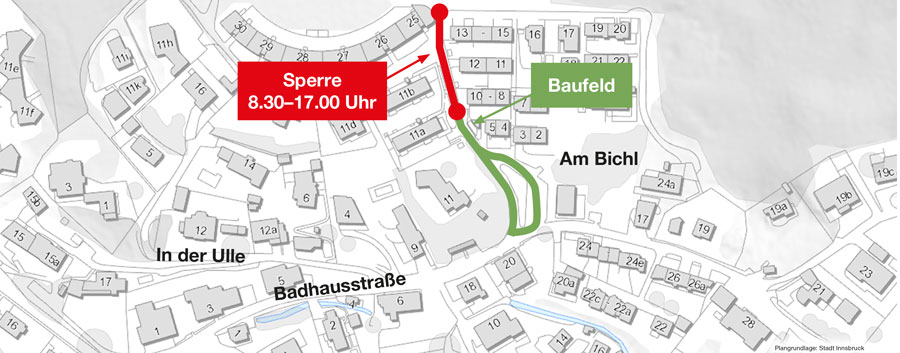 Baustellenplan Am Bichl