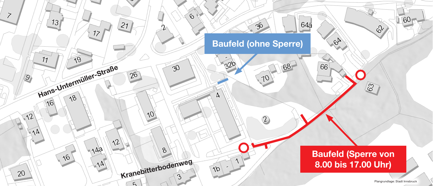 Baustellenplan Kranebitterbodenweg 2